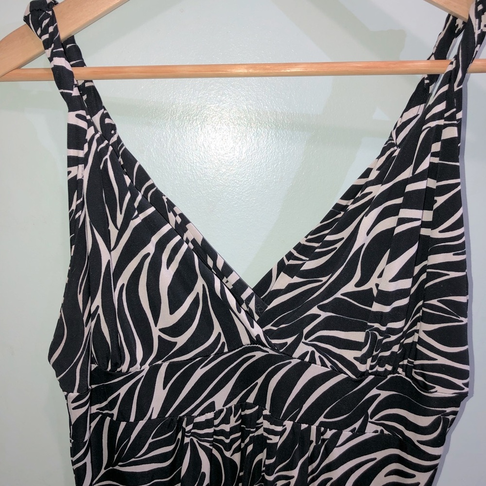 Safari print Maxi dress